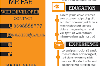 design a CV resume for you