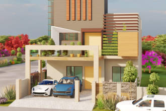 draw 2d 3d architectural master plan, site plan, landscape