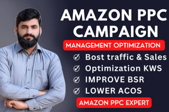 setup and manage amazon PPC campaign sponsored ads optimization