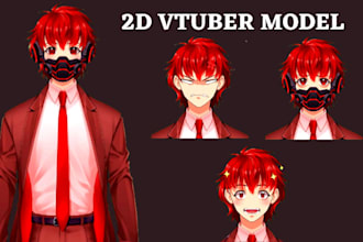 2d vtuber model rig vtuber model live2d vtuber