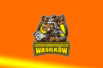 design creative angry deer mascot logo with new concept in 1 day