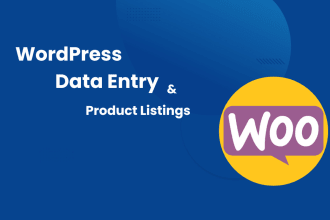 do wordpress data entry and woo commerce product upload