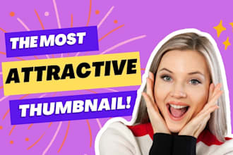 design eye catchy clickbait youtube thumbnails