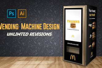 do creative vending machine wrap design, slot wrap design