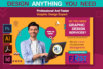 do any graphic design, photoshop editing, illustrator  works