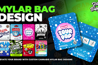 design weed mylar bags, cannabis packaging, cbd pouch, label