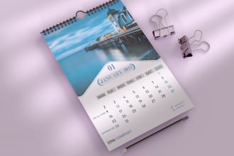design wall and desk calendar, planner, workbook, journal