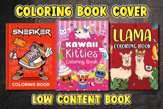create KDP low content coloring book cover