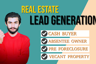 provide real estate cash buyers leads with skip tracing