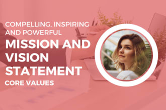 write a powerful mission and vision statement