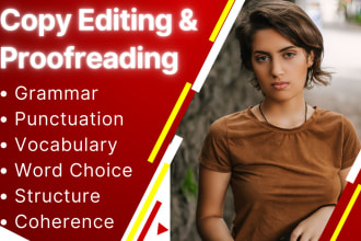 perfectly copy edit or proofread any english text