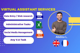 be your best virtual assistant, english or french