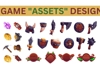 create 2d game backgrounds, environment, maps, character, assets, concept art