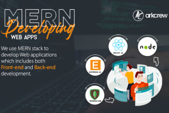 develop websites using mern stack, reactjs, nodejs