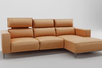 model and render furniture in 3d