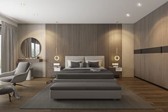create 3d and 2d concept of your bedroom