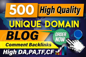 do high da 500 blog comments backlinks do follow manual link