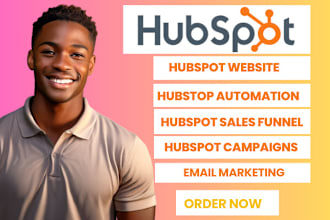 setup, hubspot CRM, hubspot website, hubspot automation, hubspot landing page