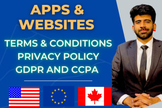 draft terms and conditions privacy policy tos gdpr ccpa