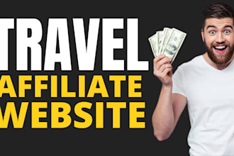 create travel affiliate website for passive income