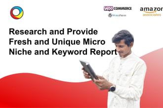 research and provide amazon affiliate niche and keyword report