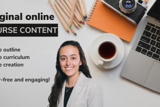 develop original online course content free of grammatical errors