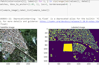 perform analysis on satellite imagery using deep learning