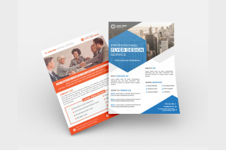 design professional corporate business flyers or leaflets
