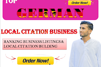 do 150 live german local citations backlinks for germany