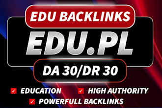 provide high quality poland education SEO backlinks service