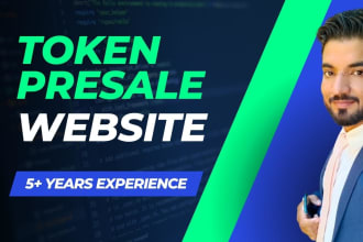create token presale website with smart contract integration