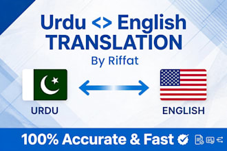 do translation urdu to english and english to urdu language