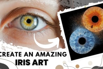 create an amazing unique iris art for you