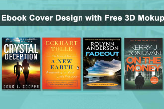 create ebook covers and amazon kindle covers with 3d mockups
