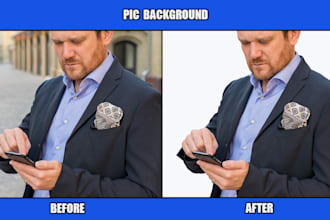 change and remove the photo background
