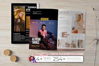 design minimal media kit, press kit, epk, one pager, or one sheet flyer
