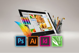 do any job related to photoshop, vector illustration, indesign or coreldraw