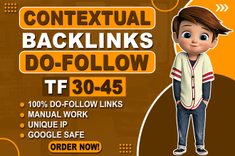 make high quality tf 30 plus SEO homepage backlinks