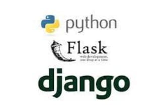 create a web application with python, django or flask