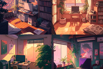 make anime landscape background novel game wallpaper 2d art