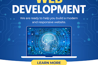 develop an optimized and responsive web application