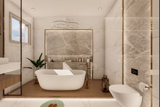 design luxury bathroom interior