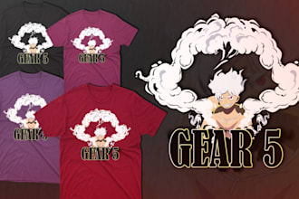 create custom anime t shirt design for your march