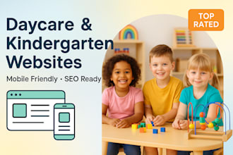 kindergarten website, daycare website, preschool