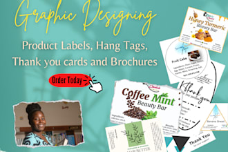 create product labels, tags and brochures