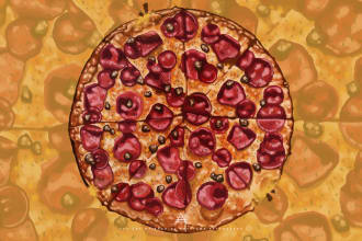 paint food and beverage illustration