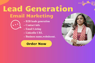 b2b lead generation and build a prospecting email list