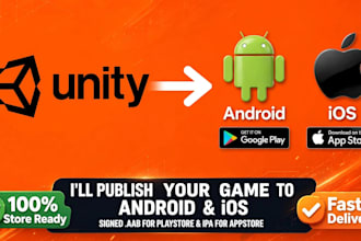 build and publish your unity game apk aab to play store and app store