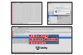 fix all unity build errors, crashes, bugs or add new feature