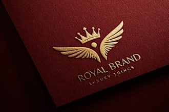 make  premium  luxury gold, elegant logo for you